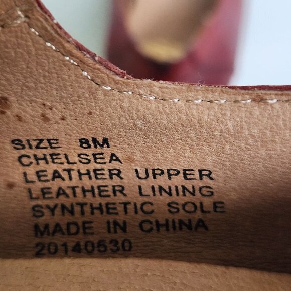 Crown Comforteur Chelsea Red Leather Mary Jane Pump Size 8M - Picture 8 of 8